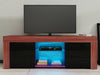Modern TV Unit Cabinet Stand Sideboard Matt body & High Gloss Doors FREE LED