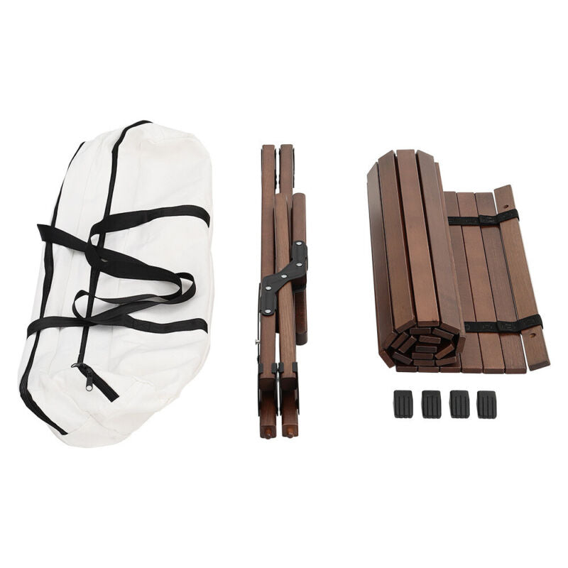 3FT Egg Roll Folding Table Trestle Camping Party Picnic BBQ Stall Garden Outdoor