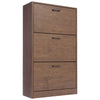 3 Drawer Shoe Cabinet Storage Cupboard Unit Shoe Rack Wooden Stand Organiser