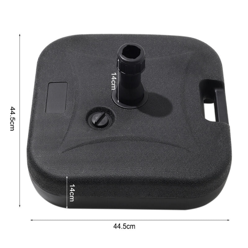 3m Rectangle Garden Banana Sun Parasol Patio Sun Shade Umbrellas Tilt Crank Kits