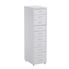 Mobile 3/4/5/6/8 Drawers Office Filing Cabinet Metal File Storage Unit w/ Wheels