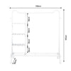 Modern Heavy Duty Clothes Rail Rack Garment Display Stand Bedroom Open Wardrobe