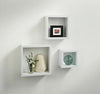 Cali Wall Floating Cube Box Shelf/Shelves Set of 3 Walls Storage Shelving Unit