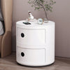 2/3/4/5Tier Plastic Cylinder Bathroom Storage Bedroom Cabinet Drawer Hallway Tub