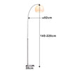 Retro Arch Design Reading Light Floor Lamp Dome Lampshade Marble Standing