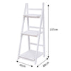 Folding Ladder Shelf Bookshelf Wooden Plants Display Stand Storage Rack