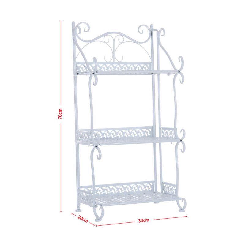 3/5 Tier Shower Caddy Corner Shelf Bathroom Metal Mesh Rack Kitchen Storage Unit
