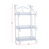 3/5 Tier Metal Storage Shoe Rack Organiser Book Shelf Plant Display Stand Unit