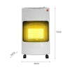 4.2KW Gas Space Heater Portable Cabinet Calor Butane Fire with Hose & Regulator