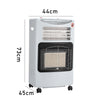 4.2KW Gas Space Heater Portable Cabinet Calor Butane Fire with Hose & Regulator
