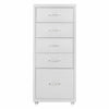 Mobile 3/4/5/6/8 Drawers Office Filing Cabinet Metal File Storage Unit w/ Wheels