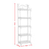 3/5 Tier Shower Caddy Corner Shelf Bathroom Metal Mesh Rack Kitchen Storage Unit