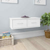 Wooden Wall Mounted Shelf Drawer Floating Bedside Table Shelf Cabinet Nightstand