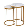 Modern Elegant Round /Square Marble Vein Side / Coffee Table Living Room Bedroom