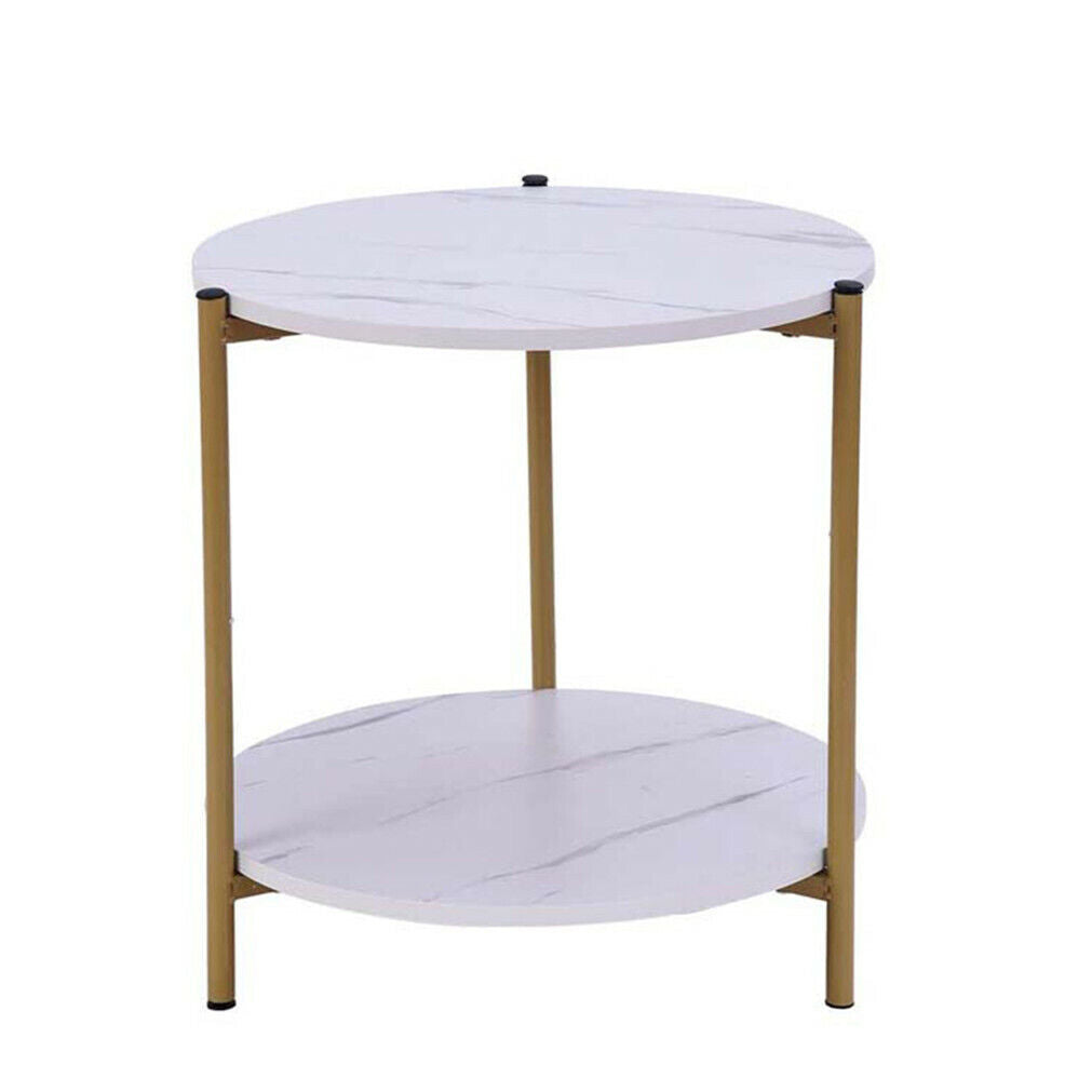 Modern Elegant Round /Square Marble Vein Side / Coffee Table Living Room Bedroom