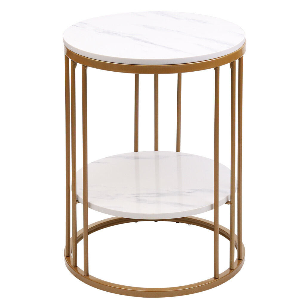 Modern Elegant Round /Square Marble Vein Side / Coffee Table Living Room Bedroom