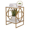 Modern Elegant Round /Square Marble Vein Side / Coffee Table Living Room Bedroom