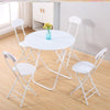 Kitchen Breakfast Bar Round Folding Table 2/4 Chairs Dining Room Space Saver UK