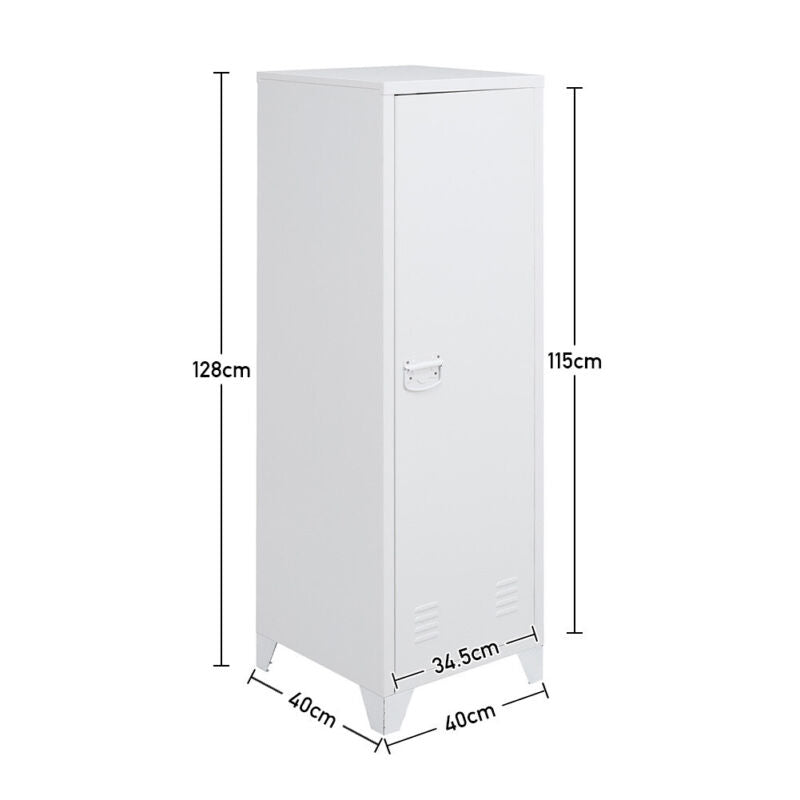 Office Filing Cabinet Metal Locker 2/3 Shelves Bookcase Storage Unit Cupboard UK