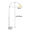 Chic Curved Dome Lampshade Arched Floor Lamp Adjustable Pedal Switch Living Room