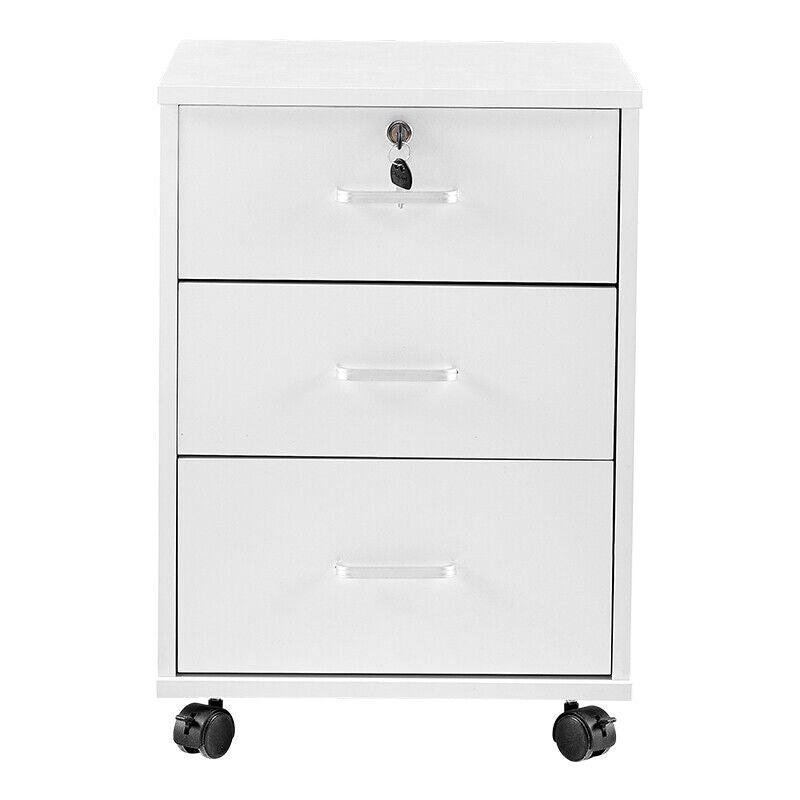 Office Home Filing Cabinet Cupboard on Castors Tools Storage Under / Beside Desk