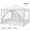 3x3m Gazebo Marquee Waterproof Outdoor Garden Patio Canopy Wedding Party Tent UK