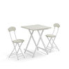 Folding Side Dining Table 2/4/6 Chairs Foldable Design Wood Grain Dinette Stools