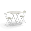 Folding Side Dining Table 2/4/6 Chairs Foldable Design Wood Grain Dinette Stools