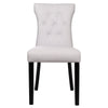 Set of 2 PU Leather Armless Accent Chair with Wooden Legs Side Chair Dining Room