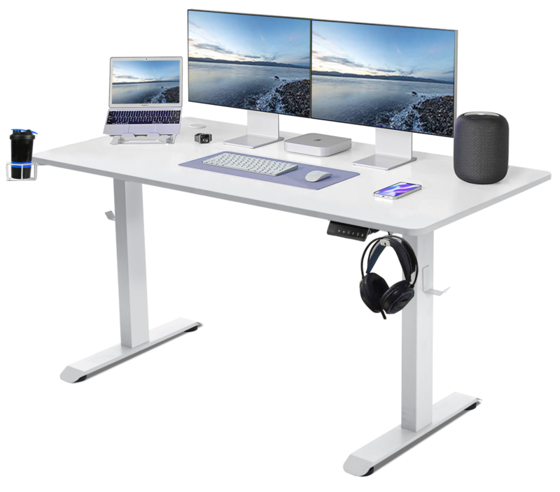 Electric Standing Desk Computer Home Office Desk Adjustable Height Table Stand