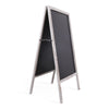 Wooden Folding A-Frame Chalkboard Pavement Sandwich Sign for Cafe Teaching Xmas