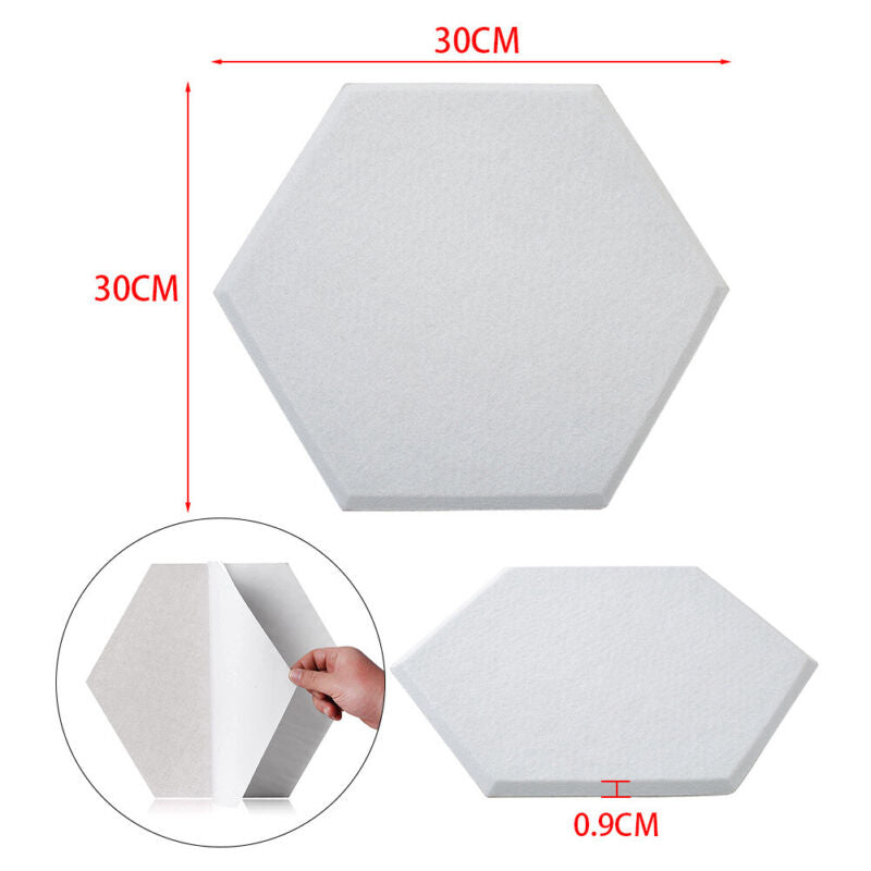 12X Acoustic Panels Sound Proofing Home Studio Recording 9mm Sheet Self-Adhesive