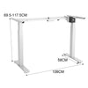 Electric Standing Desk Motor Height Adjustable Sit Stand Workstation Frame/Top