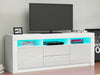 Modern 160cm TV Unit Cabinet Stand - Matt Body & High Gloss Doors RGB LED Lights