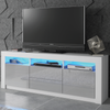 TV Unit 160cm Modern Cabinet Stand Sideboard High Gloss/Matt Doors With Free LED