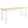 Contemporary Wood Pine Bench 2 Seat Chair Stool for Dining Table Side Furniture
