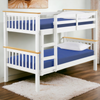 Double Bunk Bed For Kids Children 3FT Single Solid Wooden Bed Frame W/ Stairs