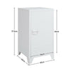 Living Room Cabinet Metal 1 Door Storage Cupboard Shelves Stand Filling Cabinet