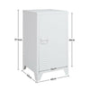 1 Door Metal Cabinet Storage Cupboard Shelves Filling Cabinet Hallway Freestand