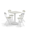 Black/White Table Folding Chairs Portable Kitchen Dining Office Cafe Furniture