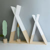 Cute Wooden Storage Wall Shelf Hanging Rack Nursery Room Kids Bedroom DIY Gift