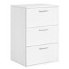 Modern Bedside Table Storage Nightstand Cabinet w/ 3 Drawers Bedroom Furniture