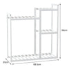 Wooden Plant Stand Dispaly Shelf Holder Flower Pot Garden Patio Rack Home 4 Tier
