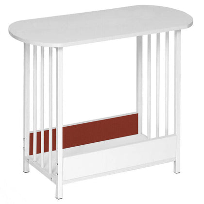 NICEME Narrow Side Table Slim End Table for Living Room Small Bedside Table