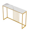 Gold Long Console Table Narrow Sofa Side Table Space-Saving fr Entryway Corridor