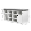 Hallway Shoe Bench Shoe Storage Rack Boots Cabinet Seat Cushion Corridor Stool