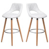 2x Breakfast Bar Stools Home Kitchen Pub Bar Stool With Footrest High Bar Chair