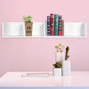 Floating Corner Shelf Wall Mounted Bookshelf Storage Display Unit Shelving Wood