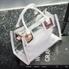 Women Clear Transparent Shoulder Jelly Candy Summer Beach Handbag Messenger Bag