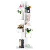 8-Tier Floor Standing Bookcase Tree-Shaped Display Bookshelf w/Rounded Corners